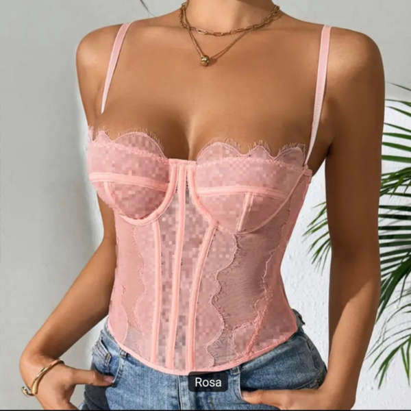 Corset Tendencia en Encaje